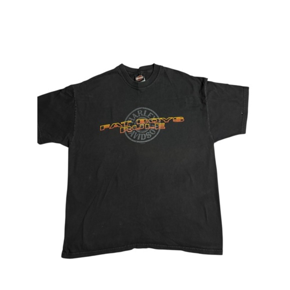 Vintage Harley‎ Davidson Seattle Fat Boys Rule Graphic Tee XL USA Made